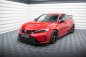 Preview: Maxton Street Pro Front Ansatz für +Flaps für + Flaps Honda Civic Type-R Mk 11 schwarz Hochglanz HOCI11TYPERCNC-FD1B+FSF1-G