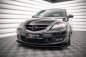 Preview: Maxton Street Pro Front Ansatz für +Flaps für V.1 + Flaps Mazda 3 MPS Mk1 schwarz Hochglanz MA3MPS1CNC-FD1BRB+FSF1-G