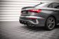 Preview: Maxton Street Pro Heck Ansatz Flaps Diffusor für Audi S3 Limousine 8Y AUS38YSCNC-RSD1BRB