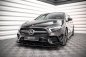 Preview: Maxton Street Pro Front Ansatz für +Flaps für + Flaps Mercedes A35 AMG / AMG-Line Aero Pack W177  schwarz Hochglanz MEA17735CNC-FD1BRB+FSF1-G