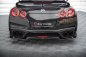 Preview: Maxton Mittlerer Cup Diffusor Heck Ansatz Nissan GTR R35 Facelift schwarz Hochglanz NI-GTR-4F3-RD1G+RD2-G