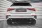 Preview: Maxton Diffusor Heck Ansatz + Endschalldampfer Sportauspuff Attrappe Audi A3 S-Line Sportback 8Y AU-A3-8Y-SLINE-RS1G+CHROME