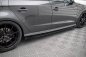 Preview: Maxton Side Flaps Audi S3 / A3 S-Line Sportback 8V Facelift schwarz Hochglanz AUS33FSBCNC-SF1-G