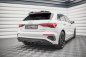 Preview: Maxton Mittlerer Diffusor Heck Ansatz DTM Look für Audi A3 S-Line Sportback 8Y schwarz Hochglanz AU-A3-8Y-SLINE-RD1G+RD2-G