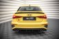 Preview: Maxton Mittlerer Diffusor Heck Ansatz für Audi S3 Limousine 8Y schwarz Hochglanz AU-S3-8Y-S-RD1-G