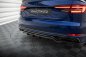 Preview: Maxton Mittlerer Diffusor Heck Ansatz DTM Look für Audi A4 Competition B9  schwarz Hochglanz AU-A4-B9-COMP-RD1G+RD2-G