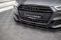 Preview: Maxton Street Pro Front Ansatz für für Audi S3 / A3 S-Line Sportback 8V Facelift AUS33FSBCNC-FD1BRB