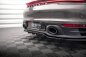 Preview: Maxton Mittlerer Diffusor Heck Ansatz DTM Look für Porsche 911 Carrera 4S 992 schwarz Hochglanz PO-911-992-CA-4S-RD1G+RD2-G