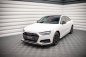 Preview: Maxton Front Ansatz V.1 für Audi A4 B9 Facelift schwarz Hochglanz AU-A4-B9F-FD1-G