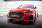Preview: Maxton Front Ansatz V.2 Audi RS4 B9 Facelift schwarz Hochglanz AU-RS4-B9F-FD2-G