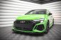 Preview: Maxton Street Pro Front Ansatz für +Flaps für V.1 + Flaps Audi RS3 8Y schwarz Hochglanz AURS38YCNC-FD1BRB+FSF1-G