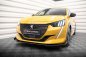 Preview: Maxton Street Pro Front Ansatz für +Flaps für + Flaps Peugeot 208 GT Mk2 schwarz Hochglanz PE2082GTCNC-FD1BRB+FSF1-G