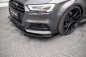 Preview: Maxton Front Flaps Audi S3 / A3 S-Line Sportback 8V Facelift schwarz Hochglanz AUS33FSBCNC-FSF1-G