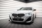 Preview: Maxton Street Pro Front Ansatz für +Flaps für + Flaps BMW 2 Coupe M-Paket / M240i G42 schwarz Hochglanz BM242MPACKCNC-FD1BRB+FSF1-G