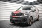Preview: Maxton Front Ansatz für Peugeot Partner Mk3 schwarz Hochglanz PE-PA-3-FD1-G