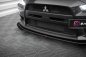 Preview: Maxton Street Pro Front Ansatz + Flaps Mitsubishi Lancer EVO X schwarz Hochglanz MILA10EVOCNC-FD4BRB+FSF1-G