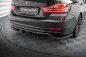 Preview: Maxton Mittlerer Diffusor Heck Ansatz DTM Look für BMW 4er Gran Coupe F36 schwarz Hochglanz BM-4-F36-GC-RD1G+RD2-G