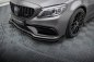 Preview: Maxton Front Flaps Mercedes-AMG C63 Limousine / Kombi W205 Facelift schwarz Hochglanz MEC205F63CNC-FSF1-G