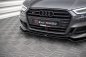 Preview: Maxton Front Ansatz V.2 für Audi S3 / A3 S-Line Sportback 8V Facelift schwarz Hochglanz AU-S3-3F-SB-FD2-G
