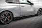 Preview: Maxton Street Pro Seitenschweller Ansatz für + Flaps BMW 2 Coupe M-Paket / M240i G42 schwarz Hochglanz BM242MPACKCNC-SD1BRB+SF1-G