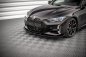Preview: Maxton Street Pro Front Ansatz +Flaps für BMW 4er M-Paket G22 schwarz Hochglanz BM4G22MPACKCNC-FD1BRB+FSF1-G