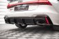 Preview: Maxton Diffusor Heck Ansatz für Audi RS6 C8 / RS7 C8 schwarz Hochglanz AU-RS6-C8-RS1G+RS1R-G