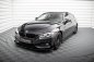 Preview: Maxton Street Pro Front Ansatz für +Flaps für + Flaps BMW 4er Gran Coupe F36 schwarz Hochglanz BM4F36GCCNC-FD1B+FSF1-G