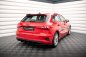 Preview: Maxton Hintere Seiten Flaps für Audi A3 Sportback 8Y schwarz Hochglanz AUA38YCNC-RSF1-G