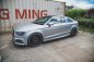 Preview: Maxton Seitenschweller Ansatz für V.2 für Audi S3 / A3 S-Line Limousine 8V Facelift schwarz Hochglanz AU-S3-3F-S-SD2-G