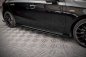 Preview: Maxton Street Pro Seitenschweller Ansatz für + Flaps Mercedes A35 AMG / AMG-Line Aero Pack W177  schwarz Hochglanz MEA17735CNC-SD1BRB+SF1-G