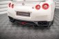 Preview: Maxton Mittlerer Diffusor Heck Ansatz DTM Look für Nissan GTR R35 Facelift schwarz Hochglanz NI-GTR-4F2-RD1G+RD2-G