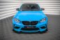 Preview: Maxton Street Pro Front Ansatz +Flaps für V.1 + Flaps BMW M2 F87 schwarz Hochglanz BM287MCOMPCNC-FD1BRB+FSF1-G