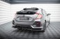 Preview: Maxton Mittlerer Diffusor Heck Ansatz DTM Look für Honda Civic Sport Mk 10 Facelift schwarz Hochglanz HO-CI-10-SPORT-RSD1G+RD1-G