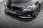 Preview: Maxton Street Pro Front Ansatz für +Flaps für + Flaps BMW 4er Gran Coupe F36 schwarz Hochglanz BM4F36GCCNC-FD1B+FSF1-G