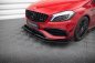Preview: Maxton Street Pro Front Ansatz + Flaps Mercedes-Benz A 45 AMG Aero W176 Facelift schwarz Hochglanz MEA176FAEROCNC-FD1B+FSF1-G