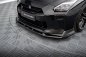 Preview: Maxton Front Ansatz V.2 Nissan GTR R35 Facelift schwarz Hochglanz NI-GTR-4F3-FD2-G