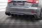 Preview: Maxton Diffusor Heck Ansatz Audi A3 S-Line Sportback 8V Facelift (Version mit Einzelauspuff auf beiden Seiten) AU-S3-3F-SB-RS1GO_O