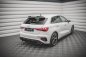 Preview: Maxton Street Pro Heck Ansatz Flaps Diffusor für Audi S3 Sportback 8Y AUS38YCNC-RSD1BRB