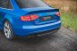 Preview: Maxton Mittlerer Diffusor Heck Ansatz für Audi S4 / A4 S-Line B8 Limousine schwarz Hochglanz AU-S4-B8-RD1-G