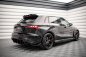 Preview: Maxton Street Pro Heck Ansatz Flaps Diffusor +Flaps für Audi RS3 Sportback 8Y schwarz Hochglanz AURS38YCNC-RSD1BRB+RSF1-G