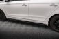 Preview: Maxton Seitenschweller Ansatz für Hyundai I20 Mk2 Facelift schwarz Hochglanz HY-I20-2F-SD1-G