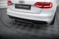 Preview: Maxton Mittlerer Cup Diffusor Heck Ansatz Audi A4 Competition B8 Facelift schwarz Hochglanz AU-A4-B8F-COMP-RSD1G+RD1-G