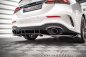 Preview: Maxton Mittlerer Diffusor Heck Ansatz DTM Look für V.2 Mercedes A 35 AMG Limousine V177 schwarz Hochglanz ME-A-177-35-S-RD3G+RD4-G