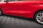 Preview: Maxton Street Pro Seitenschweller Ansatz für + Flaps Audi A3 8Y schwarz Hochglanz AUA38YCNC-SD1BRB+SF1-G