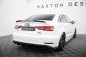 Preview: Maxton Diffusor Heck Ansatz Audi A3 Limousine 8V Facelift (Version mit Einzel-Auspuffendrohren beidseitig) AU-A3-8VF-S-RS1GO_O