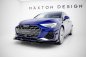 Preview: Maxton Street Pro Front Ansatz + Flaps Audi A3 S-Line Limousine / S3 Limousine 8Y Facelift schwarz Hochglanz AUS38YFCNC-FD1B+FSF1-G