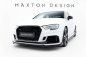 Preview: Maxton Front Ansatz V.4 Audi RS3 Limousine 8V Facelift schwarz Hochglanz AU-RS3-8VF-S-FD4-G
