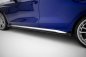Preview: Maxton Side Flaps Audi A3 S-Line Limousine / S3 Limousine 8Y Facelift schwarz Hochglanz AUS38YFCNC-SF1-G