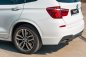 Preview: Maxton Heck Ansatz Flaps Diffusor für BMW X3 F25 M-Paket Facelift  schwarz Hochglanz BM-X3-25-MPACK-RSD1-G