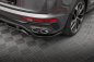 Preview: Maxton Mittlerer Diffusor Heck Ansatz DTM Look für Audi SQ5 Sportback Mk2 Facelift schwarz Hochglanz AU-SQ5-2F-SB-RD1G+RD2-G